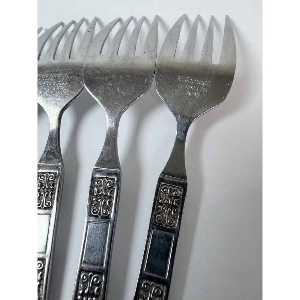 Reed & Barton Rebacraft Stainless Japan RDS41 Pattern 5 Salad Forks